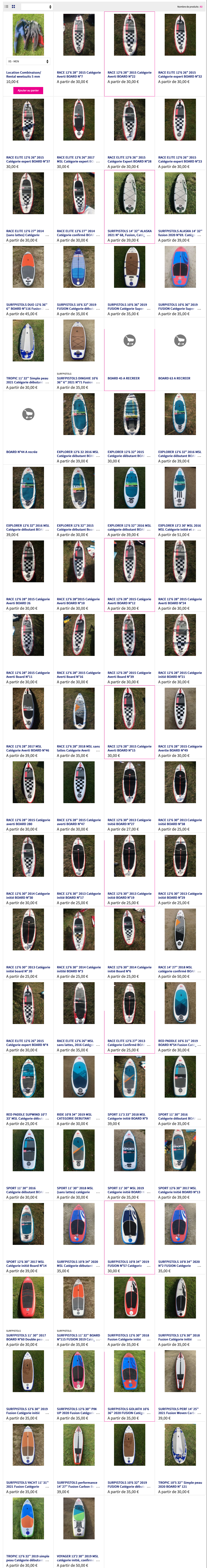 Stand up paddle rental with surfpistols